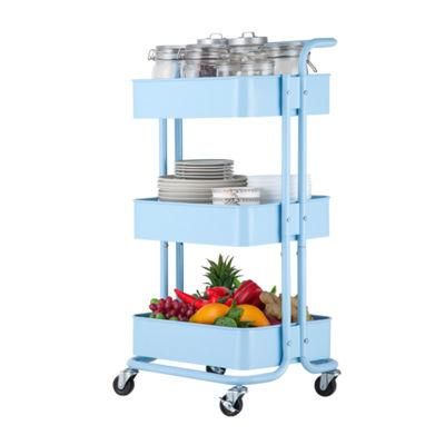 Useful Multi Functional Shelves Metal Steel Kitchen Household Storage Rack Shelf Trolley