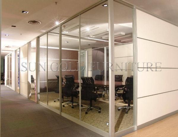 Modern Tempered/Toughened Glass as Partition Wall for Office Room Divider (SZ-WST753)