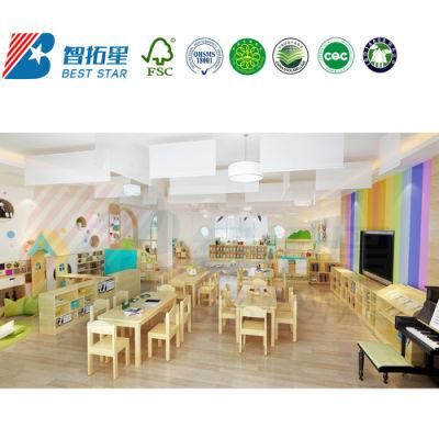 Kindergarten Kids Chair, Nursery School Furniture Classroom Chair, Preschool Furniture, Modern Student Plywood Table and Chair, Child Chair