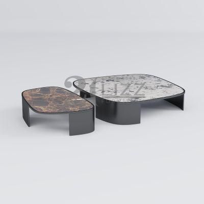 2022 Newest Design Modern Home Furniture Set Luxury Marble Stone Coffee Table for Hotel Apartment