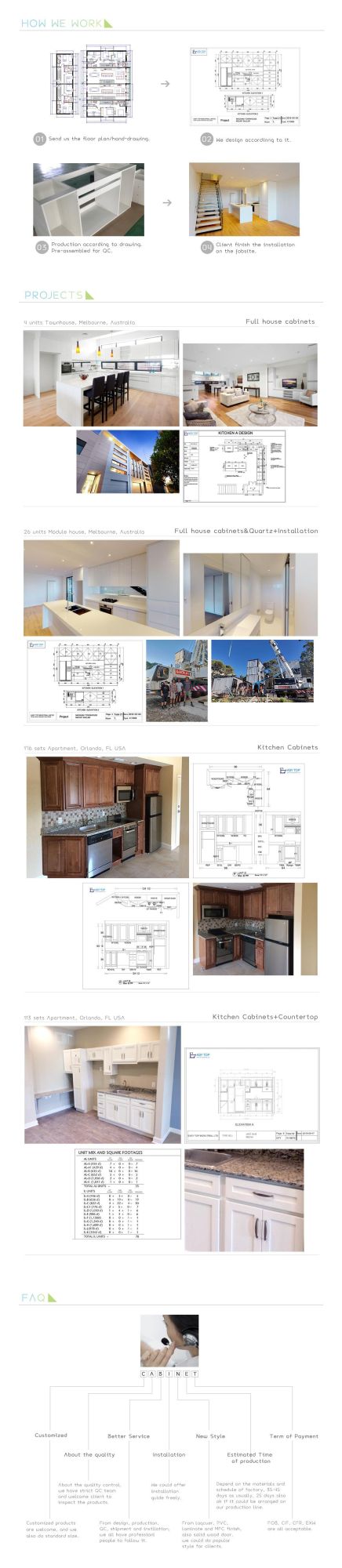 Thoughtfully Designed Maple Modern Handleless with Island for Kitchen Furniture Cabinets