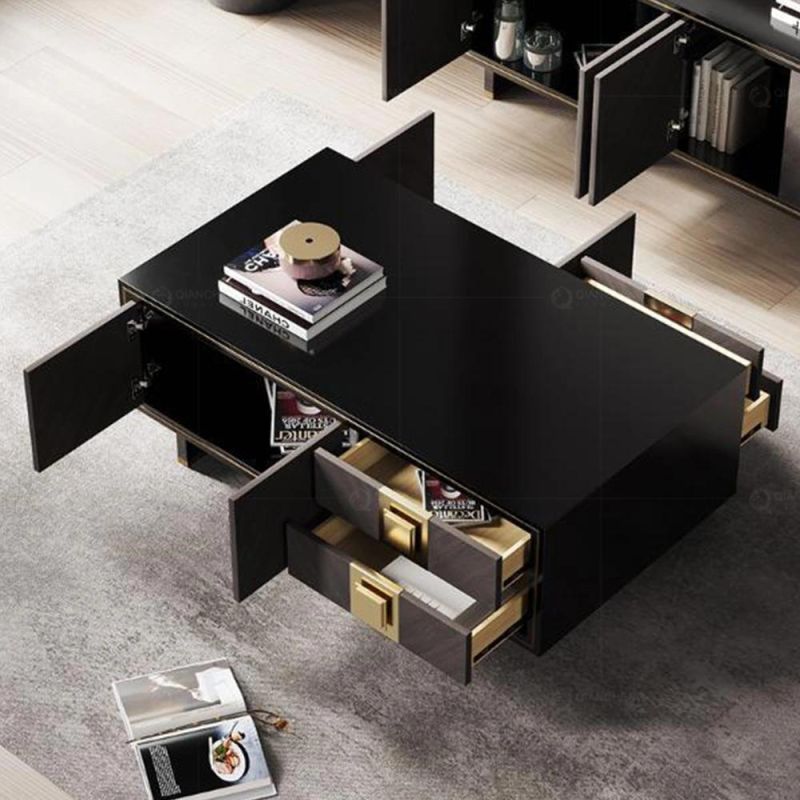 Storage Coffee Table Modern Used Wood Cabinet Table