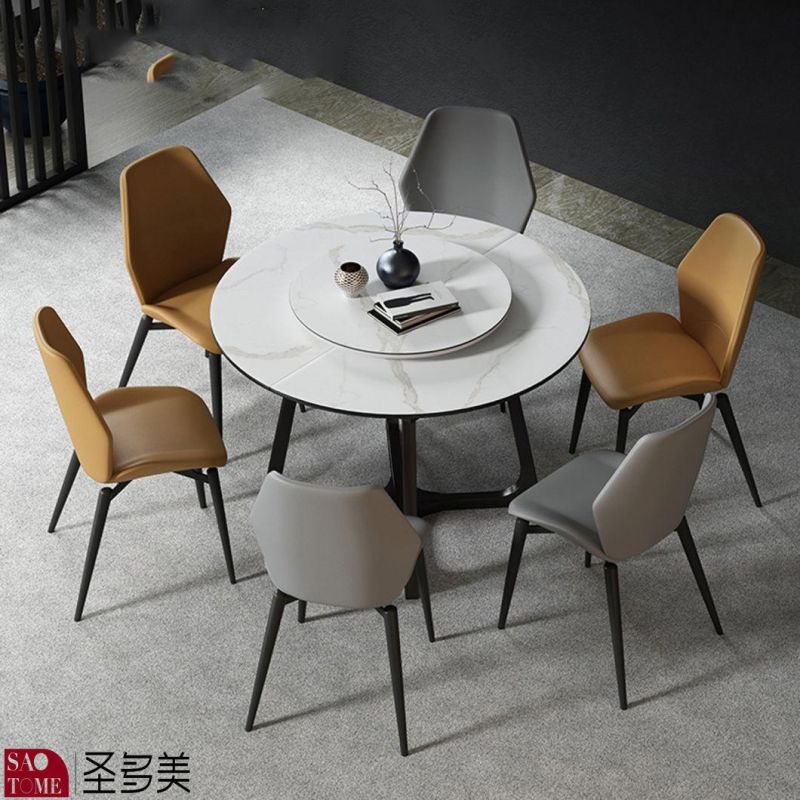 Modern Adjustable Extension Home Dining Set Square Dining Table