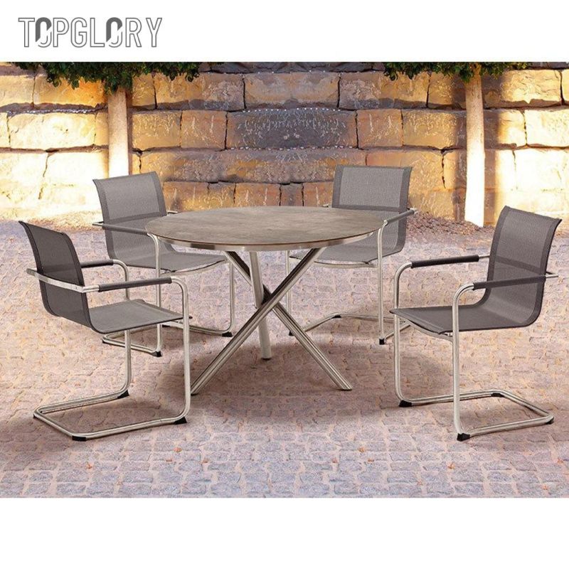 High Quality Popular Design Outdoor Furniture PP Customized Garden Modern Stainless Steel Pipe Plastic Leisure Patio Chair