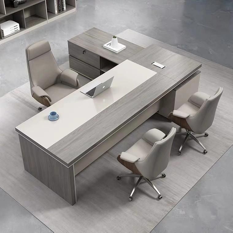 Modern Light Color Luxury Director Office Desk