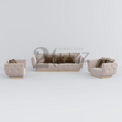 Nordic Unqiue Desiner Modern Home Furniture Set Leisure Velvet Couch Luxury 1s+2s+3s Comfortable Fabric Sofa