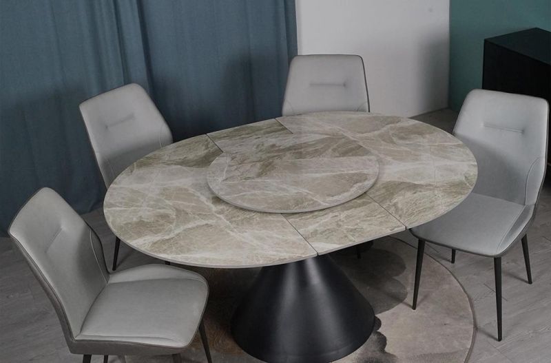 Factory Modern Restaurant Home Dinner Kitchen Furniture Marble Dining Table Furnitures Luxury Extendable Dining Table