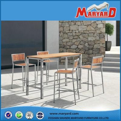 Terrace Dining Table Outdoor Garden Courtyard Terrace Aluminum Furniture Modern Teak Design Dining Table