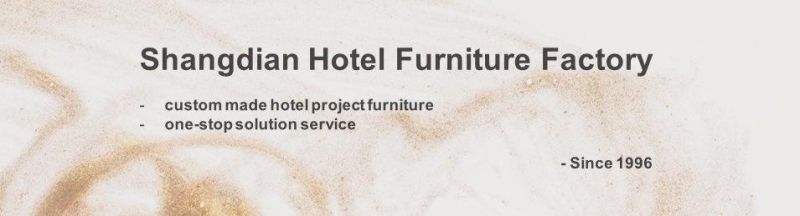 Black Color 5 Star Hotel Room Furniture with Silver Metal Base