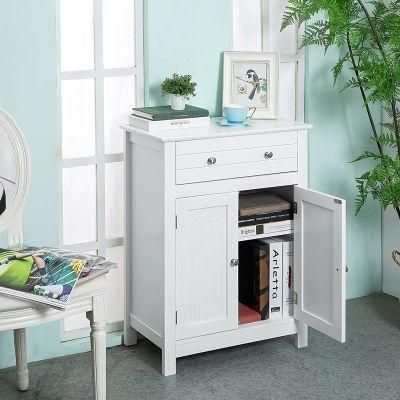 Modern Minimalist White Wooden Bathroom Kitchen Bedroom Storage Cabinet 0243