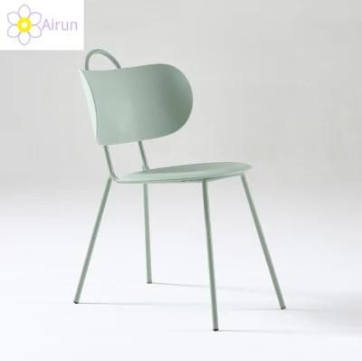 Dining Room Furniture Metal Frame New Design Plastic Seat Dining Chair