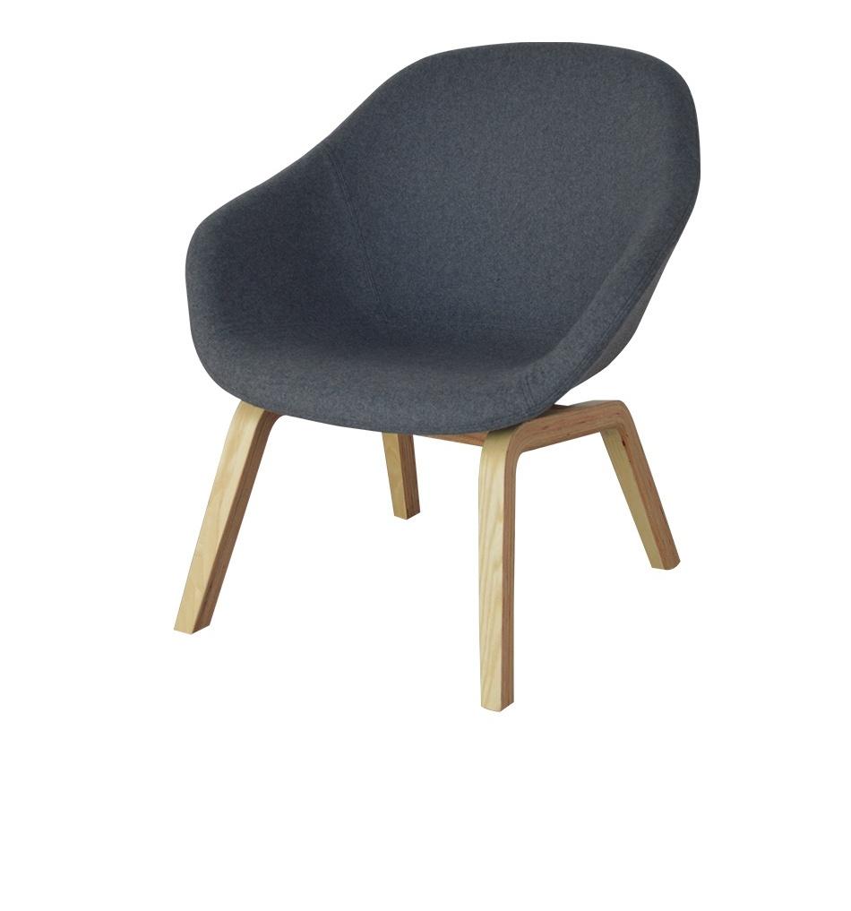 Modern Furniture Round Back Leisure Reclining Style Lounge Solid Wood Legs Armchair Dining Chairs