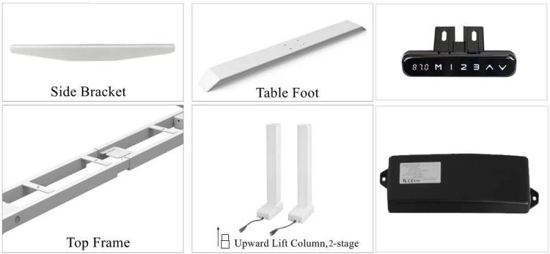 Modern Appearance Electric Lift Ergonomic Computer Sit Standing up Height Adjustable Office Desk