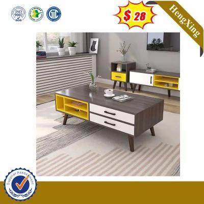 Hot Sale Modern MDF Side Desk Glass Coffee Table (HX-8ND9224)