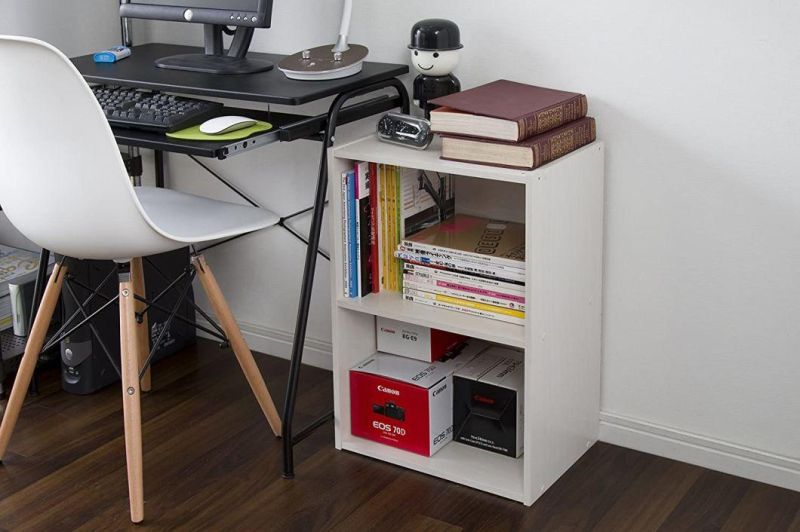 Modern White Bookshelf Bookcase Storage Shelf for Home Office