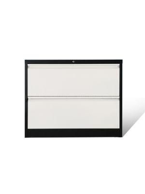 Modern Metal 2 Drawers Lateral Filing Cabinet for Office Use