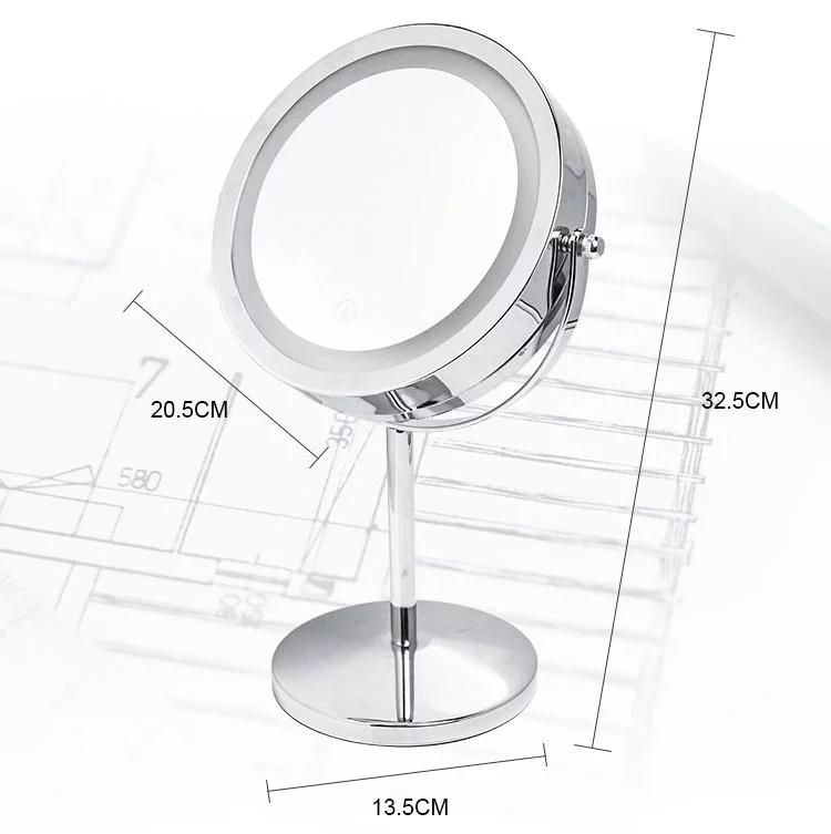 New Design Table Top Round Shape LED Makeup Mirror (SE-F6522)