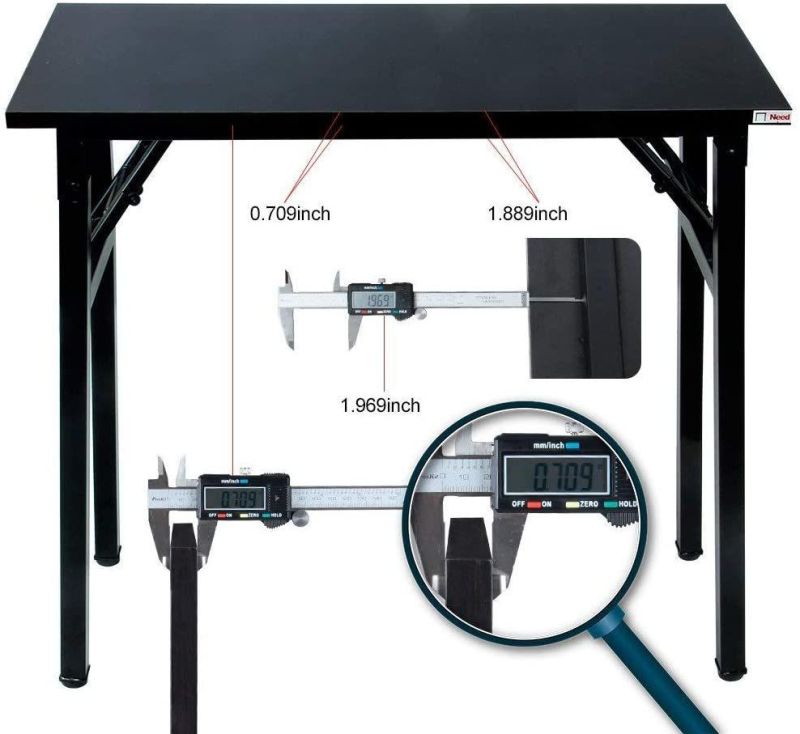 Popular Knock Down Design Desk for Laptop and Computer Home Using and Office Furniture with Wooden Table Top