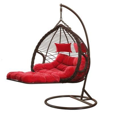 Garden Furniture PE Wicker Patio Hammock Outdoor Rattan Garden Egg Hanging Swing Chair