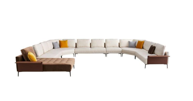 Home Furniture Modern Design Modular L Shape Corner Fabric Sofa