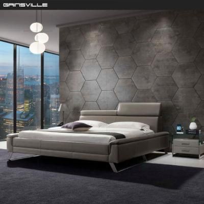 Chinese Factory Bedroom Functional Furniture King Size Leather King Bed with Storage Box