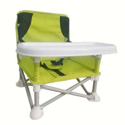 Baby Travel Booster Seat Camping Chair with Removable Dining Tray for Baby Compact Baby Seat with Storage Bag 6 Months - 3 Years Old