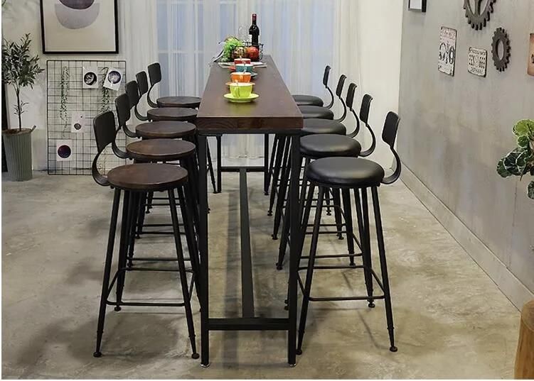 Classic Design Black Metal Bar Stool Restaurant Bar Chair for Sale