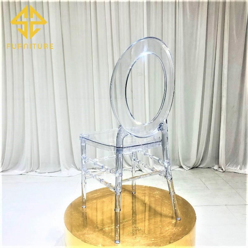 Sawa Unqiue Oval Back Design Plastic Tiffany Chairs for Event Wedding Banquet