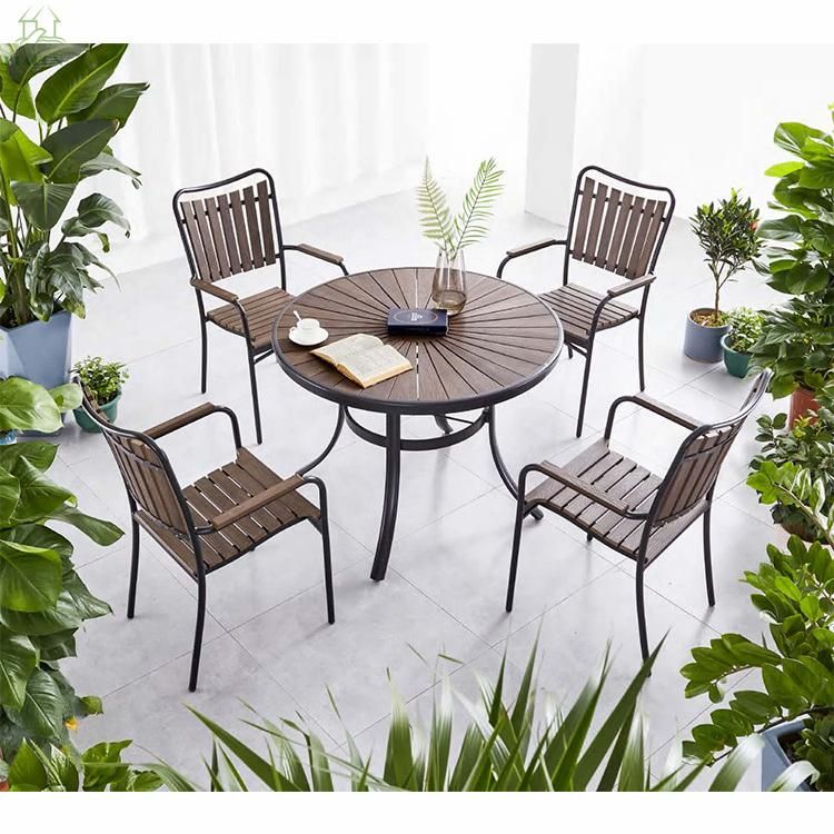 Outdoor Modern Aluminum Garden Furniture Dining Chairs Cheap Pure Aluminum Dining Table and Chair Garden Furniture