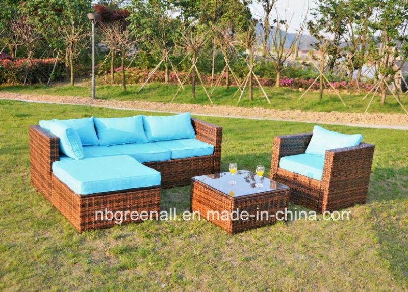 5PCS Hot Modern Patio Rattan Home Corner Sofa Wicker Outdoor Garden Sets Furniture