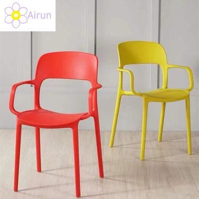 China Household Furniture Factory Wholesale Stackable Dining Room Full PP Plastic Chair