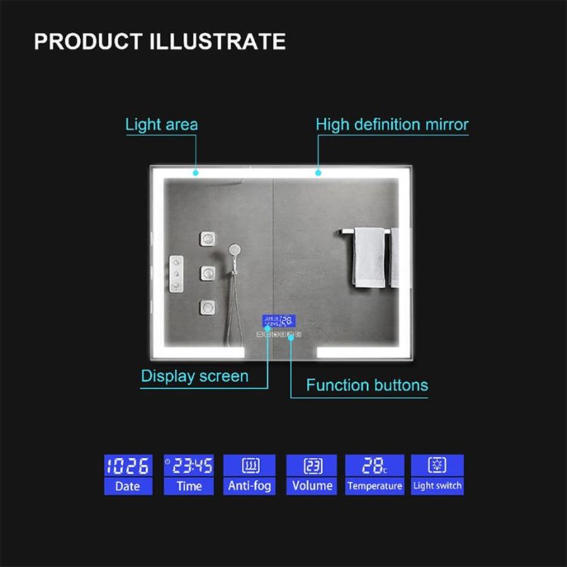 Factory Direct Bathroom Makeup LED Mirror Modern Furniture Lighting