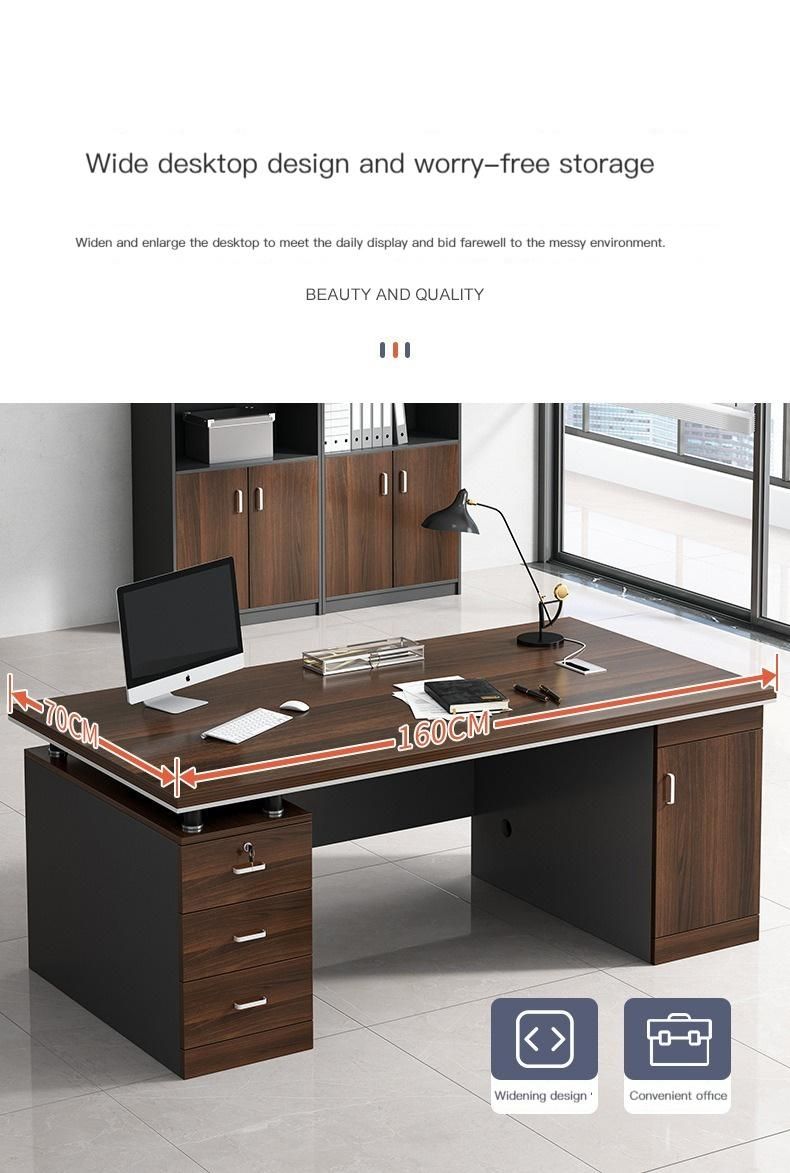 Top Selling Modern Office Desk with Drawers and Doors