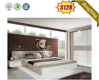 Modern Light Color King Size Home Hotel Wooden Bedroom Beds