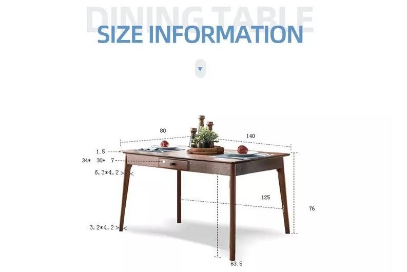 Furniture Modern Furniture Table Home Furniture Wooden Furniture New Style Room Furniture Kitchen Chairs Set Modern Solid Wood Top Dining Table