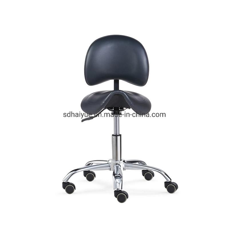 Ergonomic Saddle Seat Dental Assistant Chair Medical Office Stool