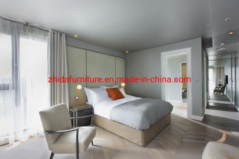 Wood Carving Hotel Bedroom Furniture Latest Double Bed Designs Furniture for Hotel