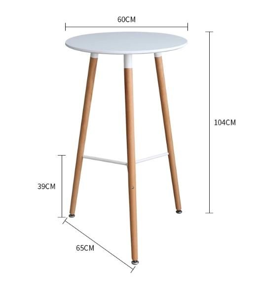 Restaurant Furniture High Top Wooden Coffee Dining Bar Tables