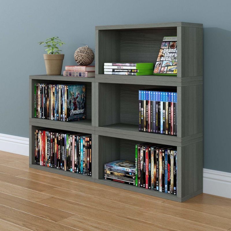 Way Basics Media Storage Rack Shelf Holds 30 Games, Dvds, Blu-Rays