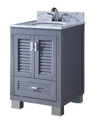 Grey Undermount Single Sink Bathroom Vanity