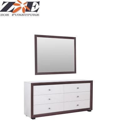 Modern MDF Highg Loss PU Painting Dresser with Bevelled Edge