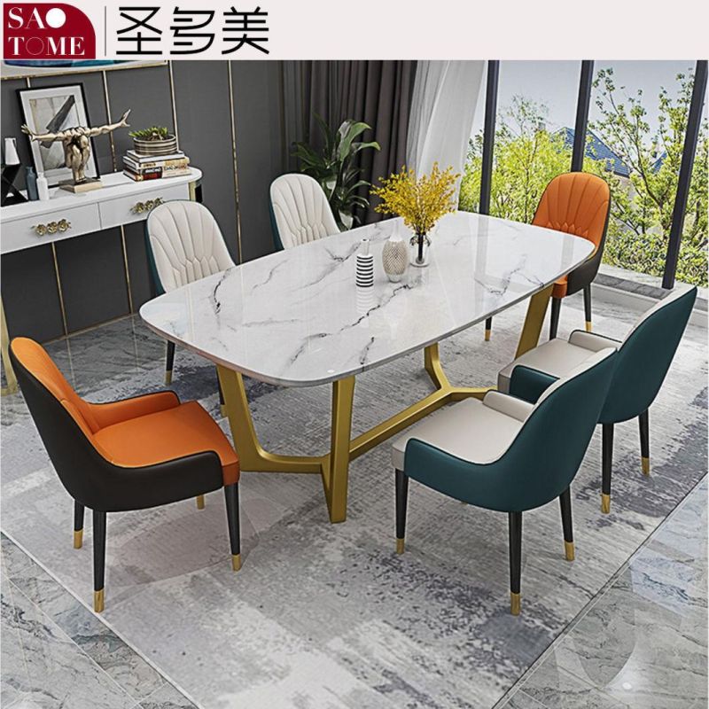 Modern Rock Furniture Titanium V-Shaped Dining Table