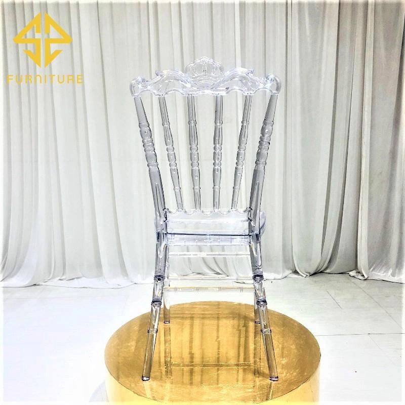 2021 Sawa New Design Plastic Napoleon Chairs for Event Wedding Hotel Use