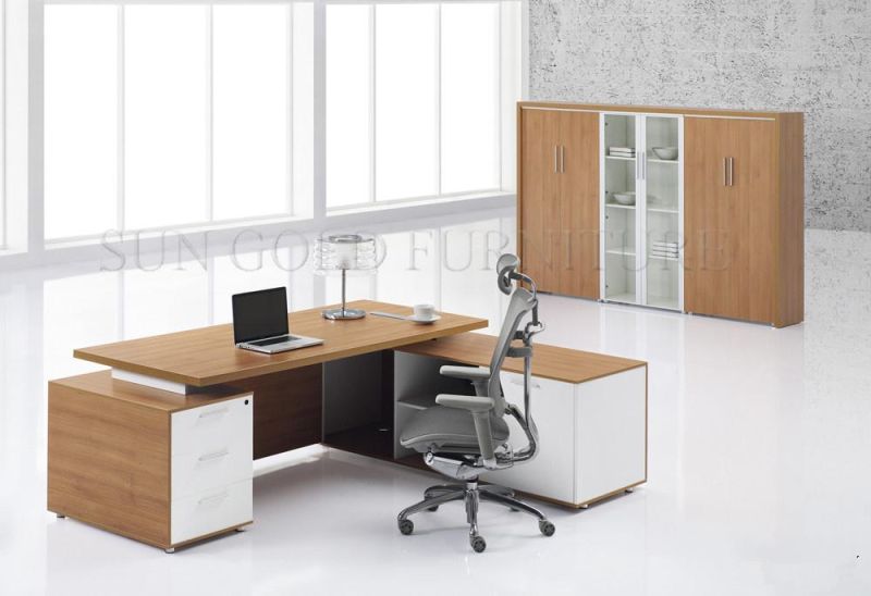 Modern Office Desk Melamine Table Top Durable Manager Furniture (SZ-ODL322)