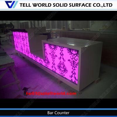 Tw Home Bar Furniture LED Wine Mini Bar Counter