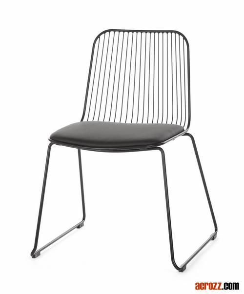 Steel Wire Chair Outdoor Garden Furniture Stackable String