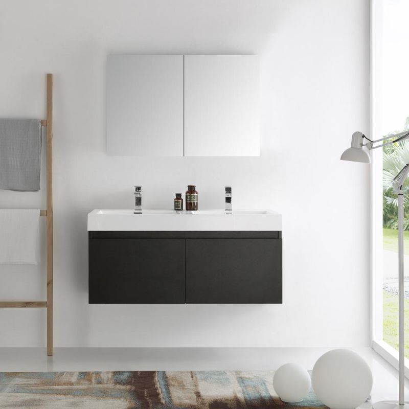 Factory Wholesale Modern Bathroom Furniture Sanitary Ware Basin Cabinet Wall Mounted Bathroom Vanity