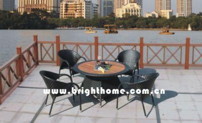 Outdoor Dining Set / Garden Rattan Furniture (BP-377)