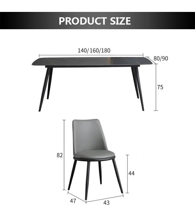 Dining Room Furniture Metal Table and Chairs Sets (SP-DT118)