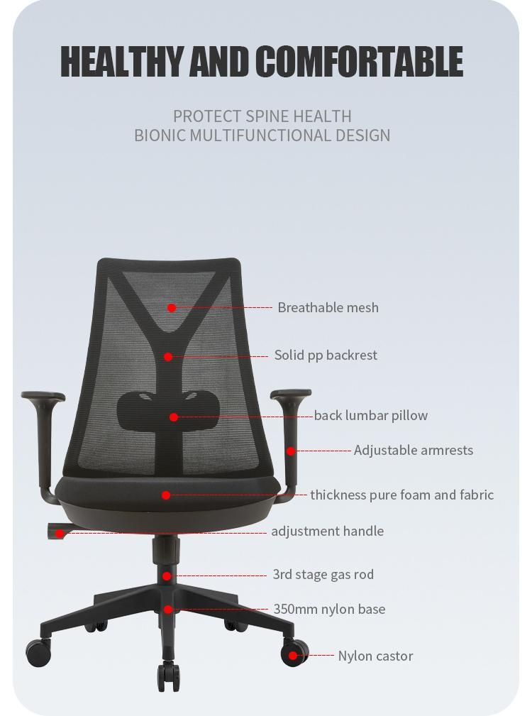 on Sale Stock Facotry Fashion Modern Furniture Full Mesh Office Chair